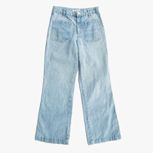 Masscob Women's 28x31 Bootcut Striped Jeans Baggy Fit Japanese Denim